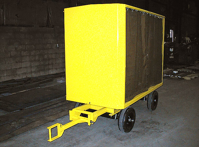 double 5th wheel trailer with canopy
