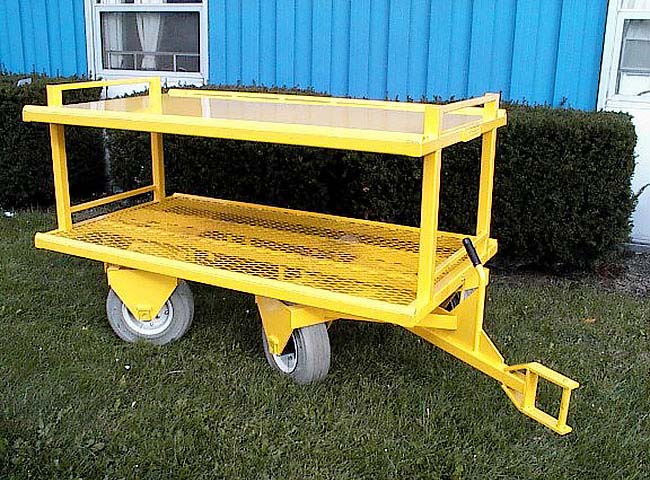 double 5th wheel trailer with shelf